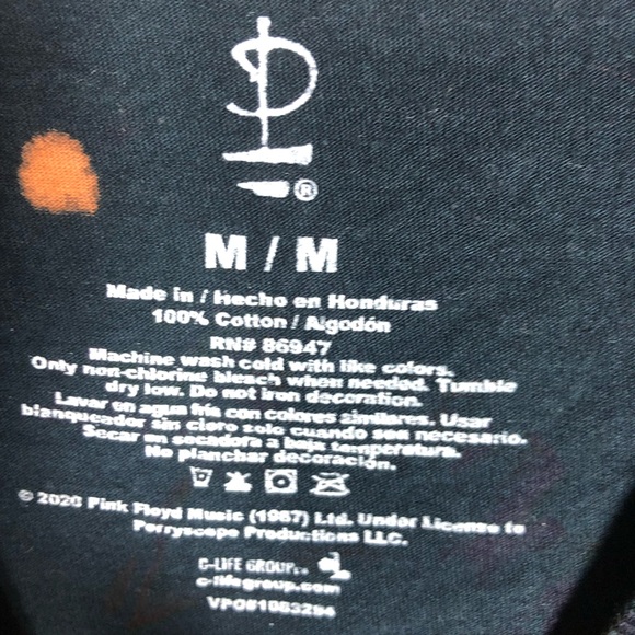 Pink Floyd graphic tee distressed tie-dyed - Picture 5 of 6